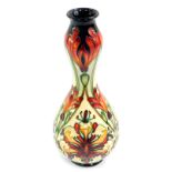 A Moorcroft pottery trial vase decorated in the Florian Dream pattern, designed by Rachel Bishop, of
