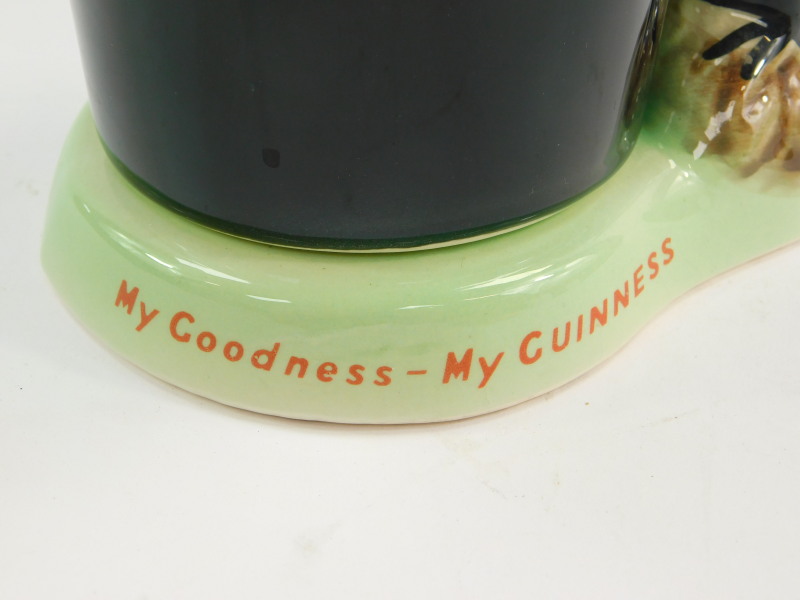 A Carltonware pottery My Goodness My Guiness jug, modelled with a toucan handle, printed mark, 18. - Image 2 of 5