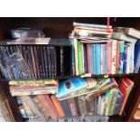 Children's books and annuals., In Classical Mood CDs, etc. (2 shelves)