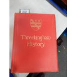 Cragg (W A). A History of Threekingham with Stow, in Lincolnshire, first edition, gilt tooled red
