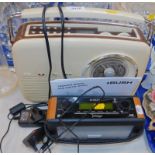A Bush retro DAB digitial radio, TR82DAB Series, together with a Roberts vintage digital radio