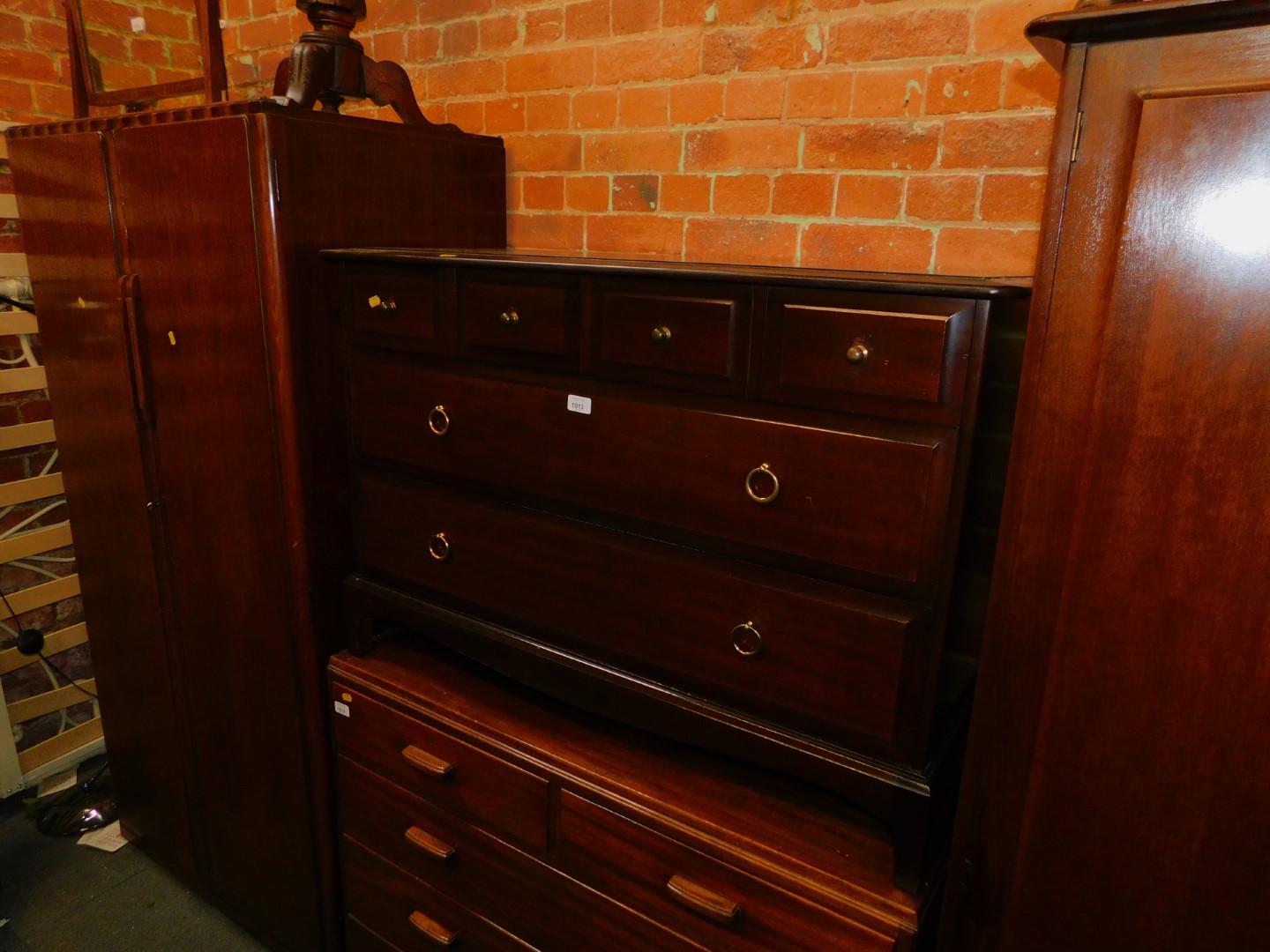 A Stag Minstrel chest of four over two drawers, 72cm high, 107cm wide, 47cm deep. - Image 2 of 2