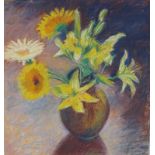 *Henrietta Smith (British). Flowers, pastels, 46cm x 41cm.