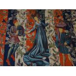 *Baillée des Roses. Reproduction of a French 16th Centure Tapestry, by Robert Four of Aubusson,