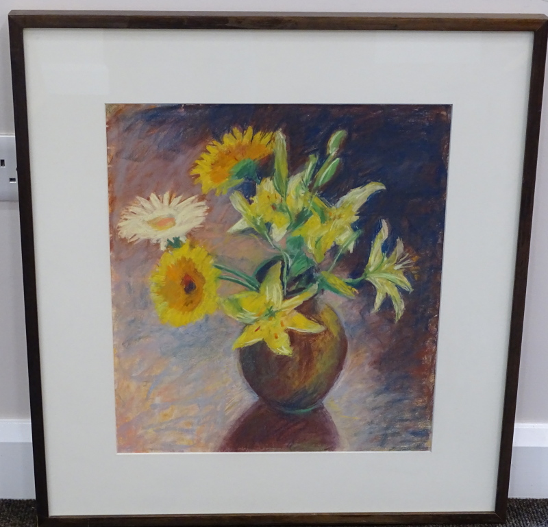 *Henrietta Smith (British). Flowers, pastels, 46cm x 41cm. - Image 2 of 3