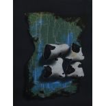 *Terence Warren (British 1948). Bronze Flint Square, 1990, signed, titled and numbered 5/50, 54cm