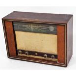 A vintage Phillips radio, of rectangular form, type BG514A, with front speaker and tuning knops,