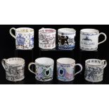 Various Royal Commemorative mugs, etc., Wedgwood, Richard Guyatt, Princess Anne and Captain Mark