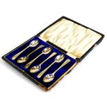 A set of George V silver teaspoons, old English pattern, probably Sheffield 1930, 12cm wide, 3½