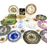 Various Royal Commemorative plates, to include Paragon George VI and Queen Elizabeth Westminster