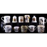 Various Royal Commemorative mugs, cups, etc., Prince Andrew and Sarah Ferguson Aynsley bell, 13cm
