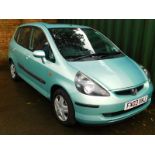 A Honda Jazz, registration FX03 XHJ, first registered March 2003, 1339cc, petrol, V5, approx 40,