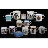 Various Royal Commemorative mugs, to include Wedgwood Richard Guyatt Prince Charles Prince of