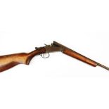 A H.W. Cooey .410 single barrel shotgun, serial No. 73788, walnut stock. NB. A valid shotgun