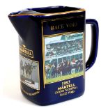 A 1993 Martell Grand National race void limited edition jug, no. 183/5000, 16cm high.