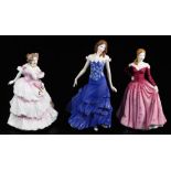 A Royal Worcester figure Summertime, limited edition no. 1057/7500, 25cm high, a Royal Doulton