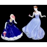 A Coalport True Love Figure, limited edition no. 10358/12500, 24cm high and a Royal Doulton Pretty