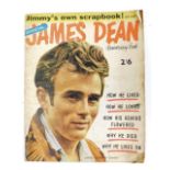 A James Dean anniversary booklet, showing "Jimmy Dean in Giant", price 2/6.