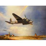 John Young (1930-2015). Low Flying Mosquito, artist signed limited edition print no.564/950, 47cm