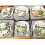 Various boxed Wedgwood Bradford Exchange collector's plates, to include The Mill Stream, etc. (a