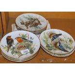 Various WWF Alt collectors plates 1986, to include robin, other birds, etc. (a quantity)