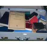 Various books, Holy Bible, Pitman's Business Typewriting, various other books, travel case, etc. (