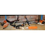 Electrical garden items, strimmers, chain saw, etc. (a quantity)