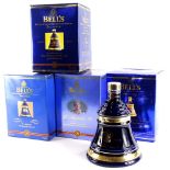 Four bottles of Bells commemorative whisky, for the 50th birthday of the Prince of Wales, the Golden