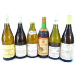 Six bottles of French wine, Vaudesir 1997, Santenay Grande Crew 1997, a bottle of Laboure-Roi, Saint