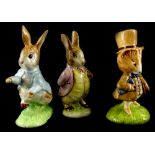 Three Beswick Beatrix Potter figures, a John Beswick Benjamin Bunny, a Beswick Amiable Guinea Pig, b