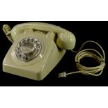 A 1960's GPO 706 ivory vintage telephone, with bell on/off switch.