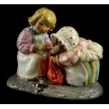 A John Beswick Peter Rabbit and Friends Beatrix Potter limited edition figure group, Mrs Tiggy-Winkl