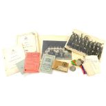 A World War II medal group, comprising Defence medal and 1939-45 medal, various related ephemera Cha