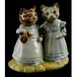 A Royal Albert Beatrix Potter figure group, Mittens and Moppet, boxed.