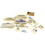 A quantity of cigarette cards, mainly relating to maritime subjects and various identification cards