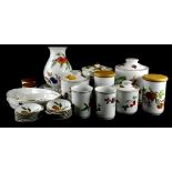 A large quantity of Royal Worcester Evesham porcelain, to include a large vase, large storage or bis