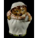 A Beswick Beatrix Potter figure, Mrs Tiggy Winkle, gold backstamp.