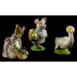 Three Beswick Beatrix Potter figures, Little Pig Bland, brown back stamp, a John Beswick Jemima Pudd