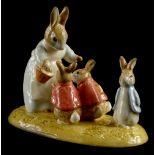 A Beswick ware limited edition figure group, Mrs Rabbit and the Four Bunnies, 1947 to 1997, number 5