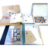 A collection of stamps, to include stamp books, stock book, etc.