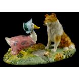 A John Beswick limited edition figure group, Kep and Jemima, number 1037 of 2000, boxed.