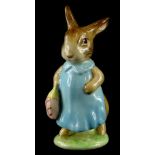 A Beswick Beatrix Potter figure of Mrs Flopsy Bunny, gold backstamp.