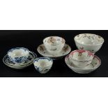 Various items of late 18th/early 19thC English porcelain, to include two Worcester saucers and two t