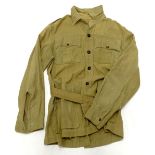 A WWII British Officer's khaki tunic.