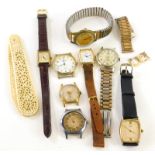 A small quantity of wristwatches and effects, to include a Smiths Empire wristwatch, Saxon wristwatc