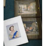 Various pictures prints, to include an Elizabeth II coronation print, etc. (a quantity)