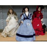 Various Franklin Mint dolls, in historical costumes, with associated paperwork (4).