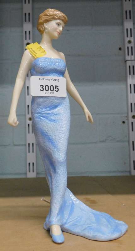 A Royal Doulton figure, Diana Princess of Wales, unboxed.