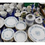 A Colclough part tea and dinner service, to include teapot, milk jug, tea cups and saucers, dinner p