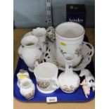 A quantity of Aynsley Cottage Garden wares, to include a bud vase, loving cup, trinket dishes, small